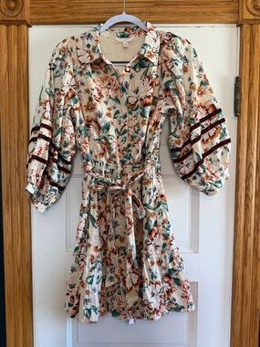 Lauren Conrad Floral Button-Front Mini Dress